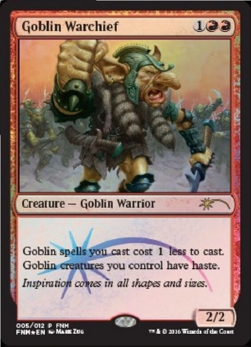 MTG: Goblin Warchief 2016 – Red Foil – FNM Promos – Magic Card – 7th ...